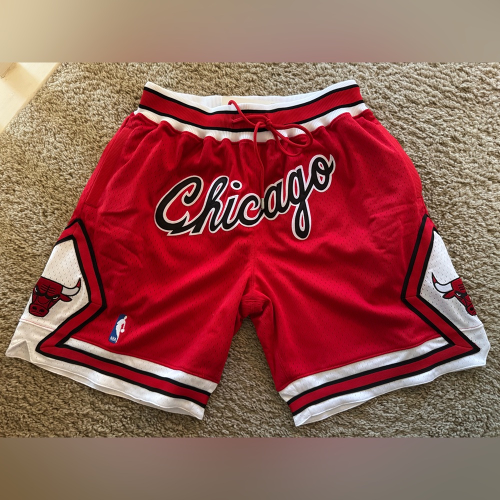 Chicago Bulls Red Basketball Shorts